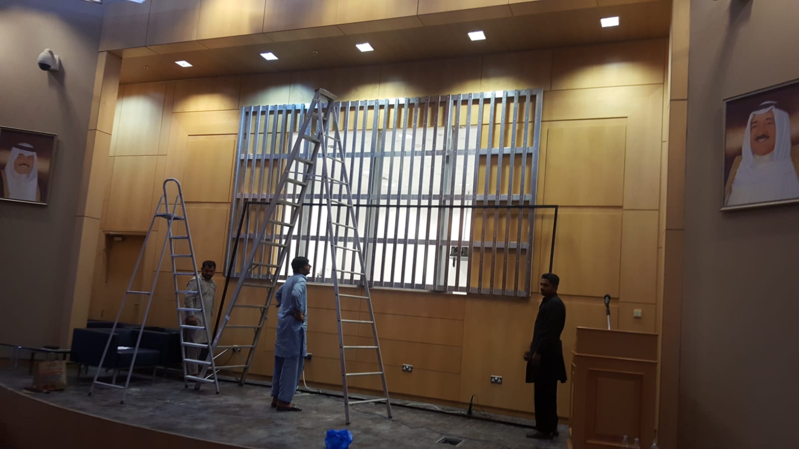 LED screen Frame structure is almost ready