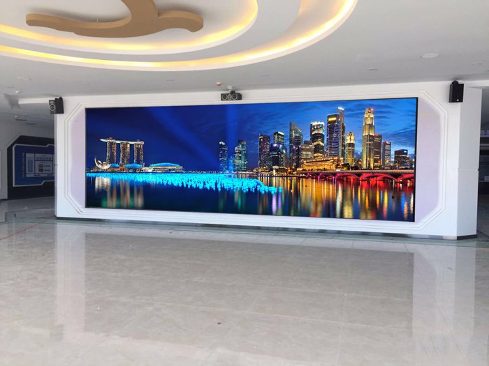 the LED display in the exhibition