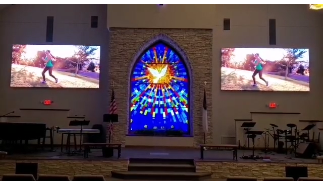 P25 Indoor SMD LED Screen in Church