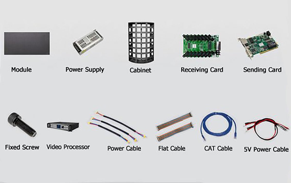 the accessary of flexible LED display