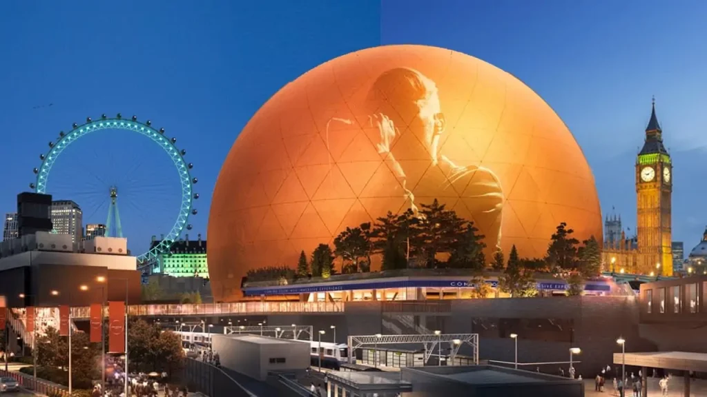 spherical LED display in London